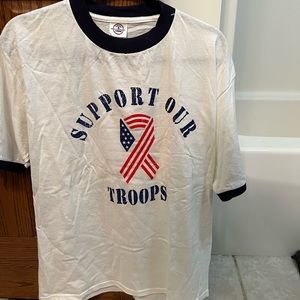 Y2K Support The Troops Chase Bank Tee